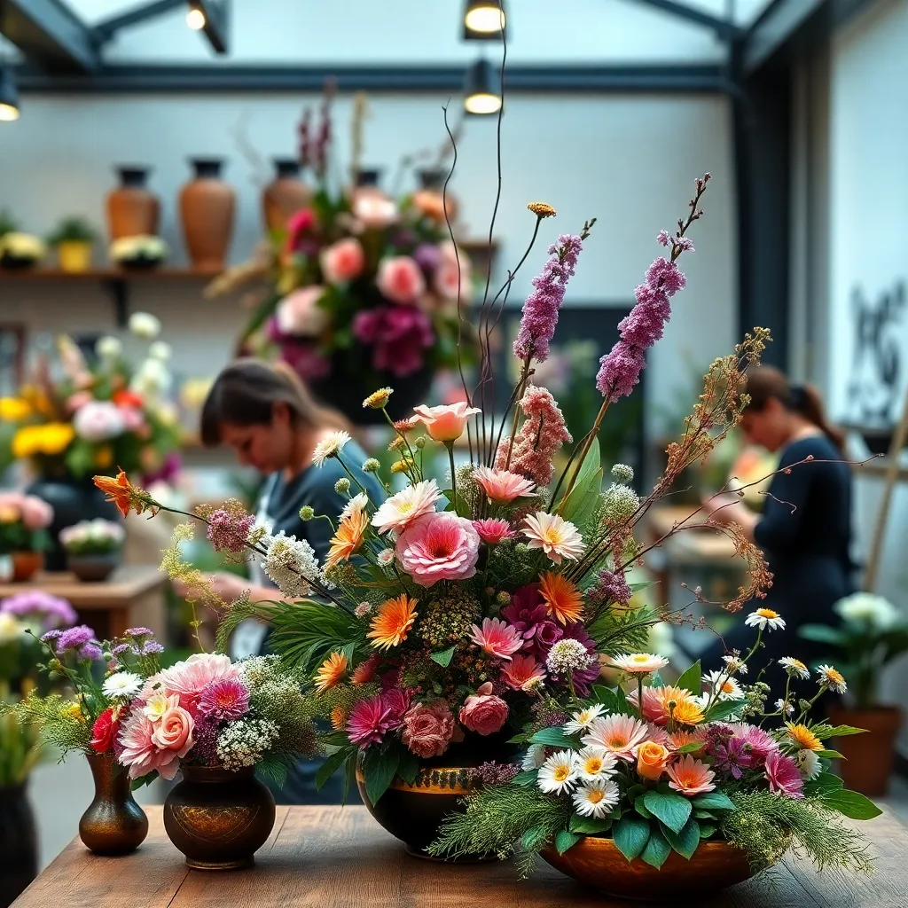 Ikebana Flores En Arte